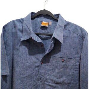 Merrell XL Blue Short Sleeve Casual Men's Shirt